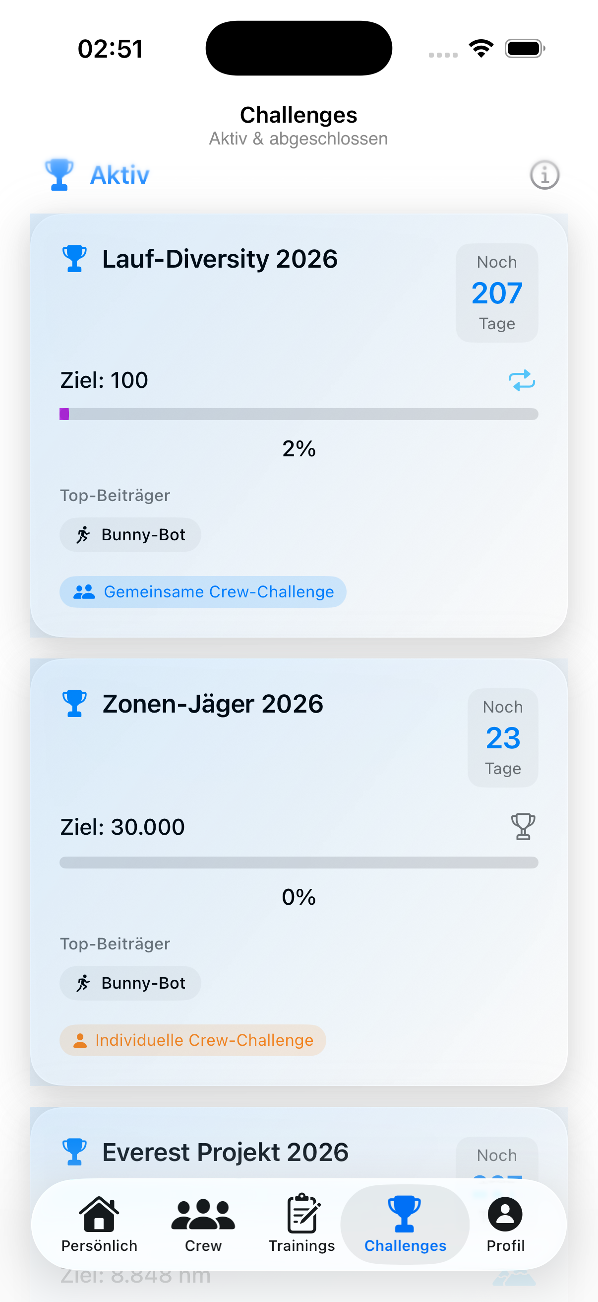 Gamification, Achievements und Challenges in der App